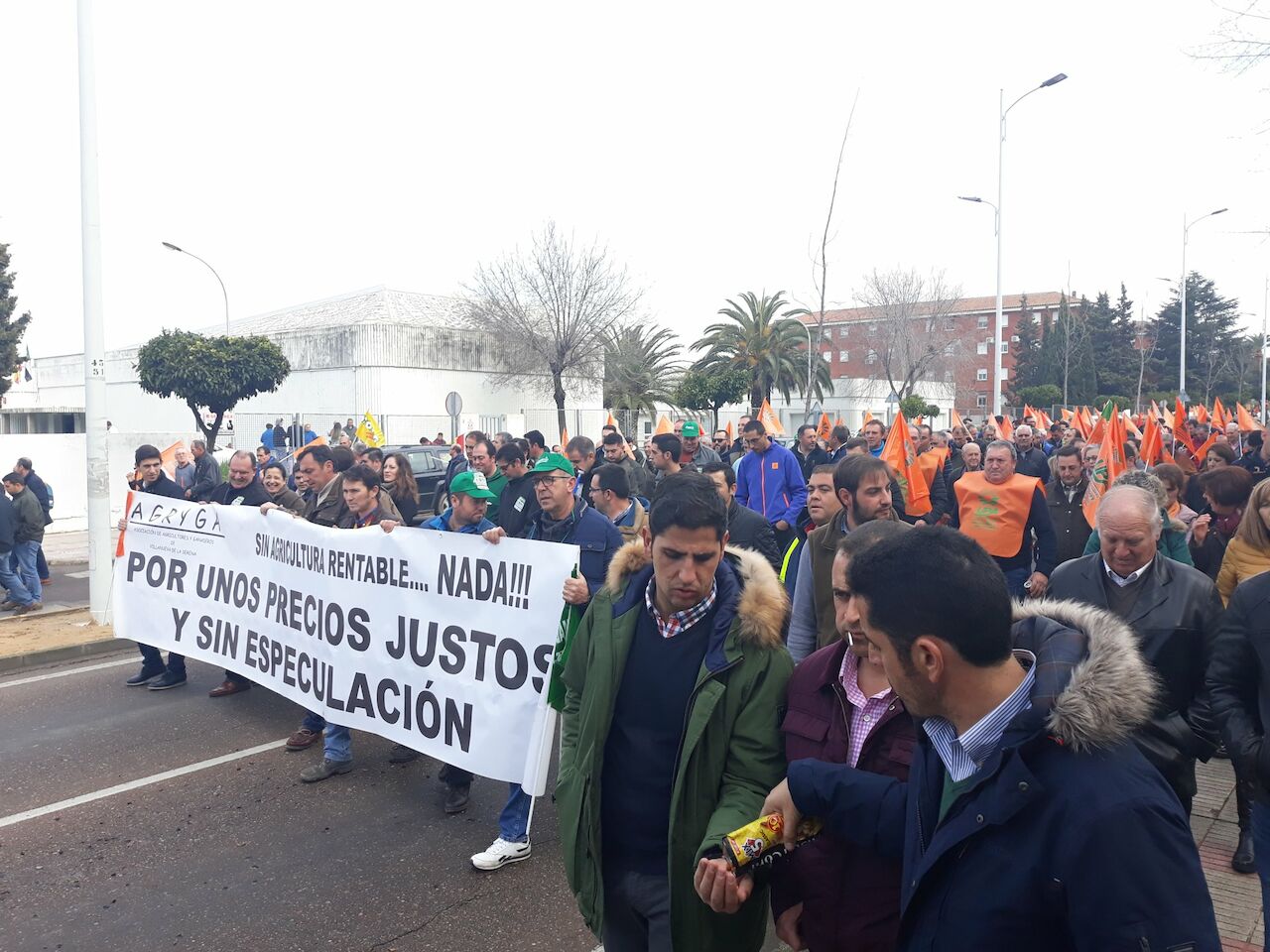 Manifestaci&oacute;n precios justos 29 enero 2020 Don Benito