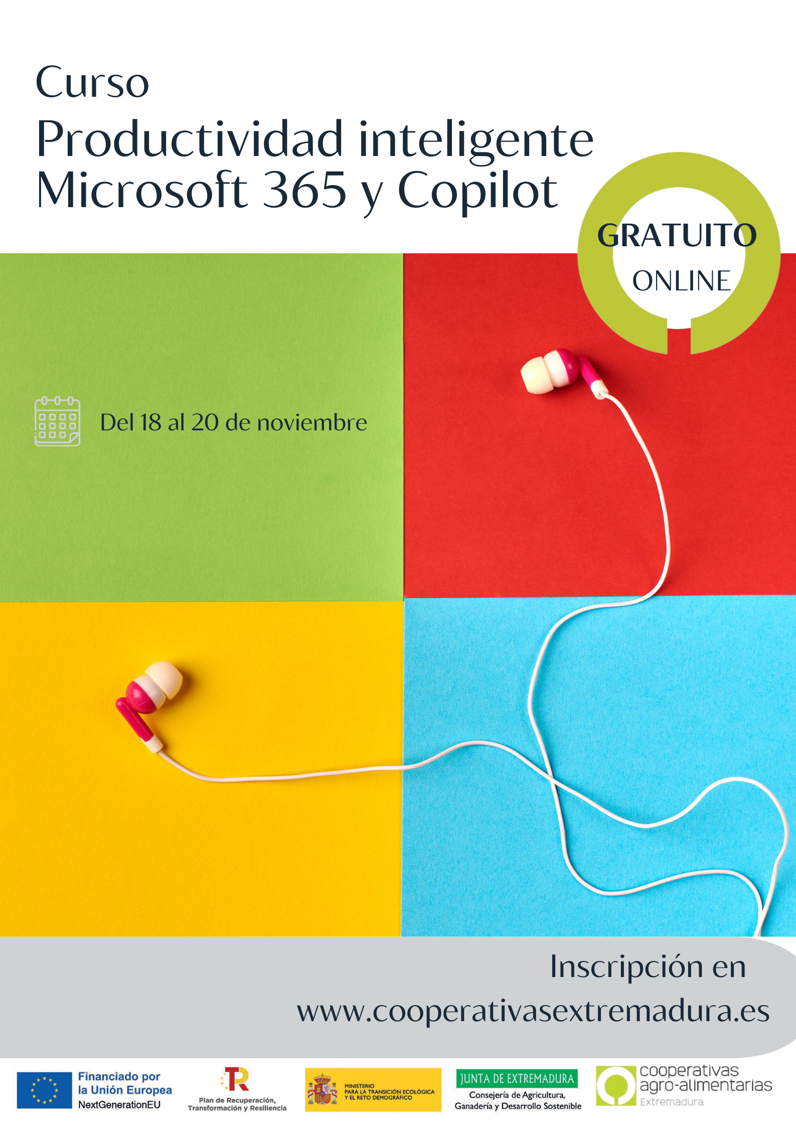 Curso online:  Productividad inteligente con Microsoft 365 y Copilot Curso online:  Productividad inteligente con Microsoft 365 y Copilot