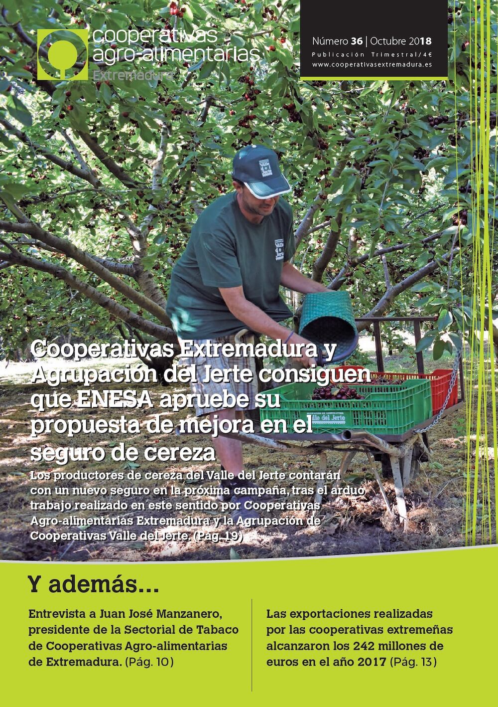 Disponible el último número de la revista Cooperativas Agro-alimentarias Extremadura