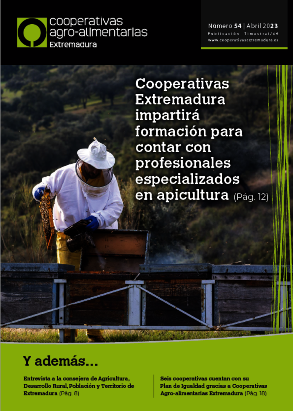 Disponible el último número de la revista Cooperativas Agro-alimentarias Extremadura