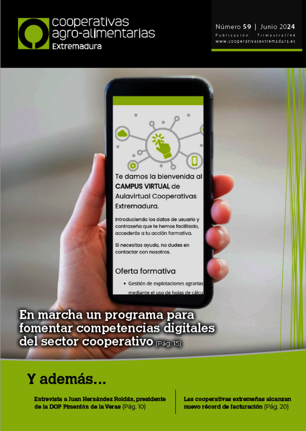 Disponible el último número de la revista Cooperativas Agro-alimentarias Extremadura