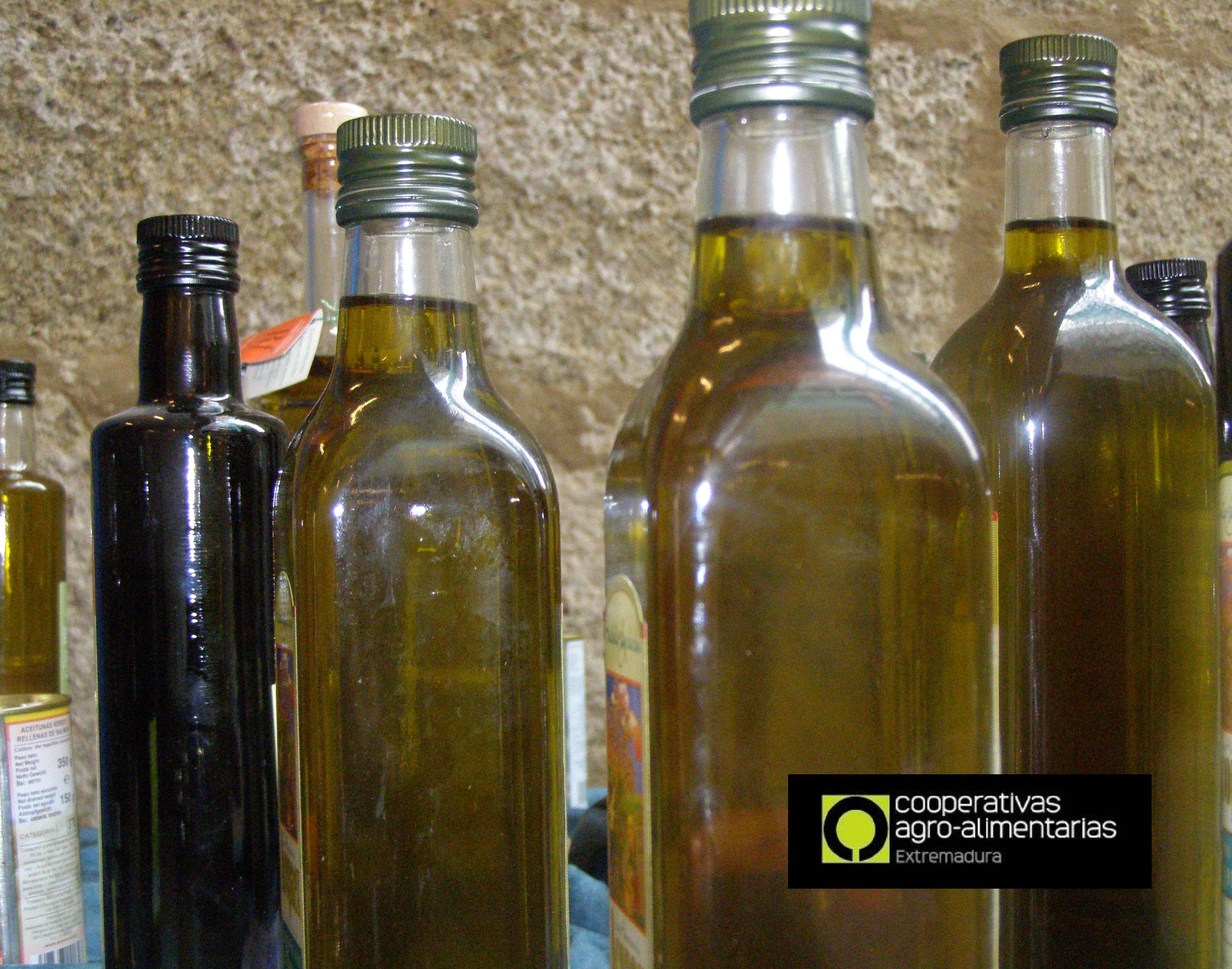 botellas de aceite de oliva