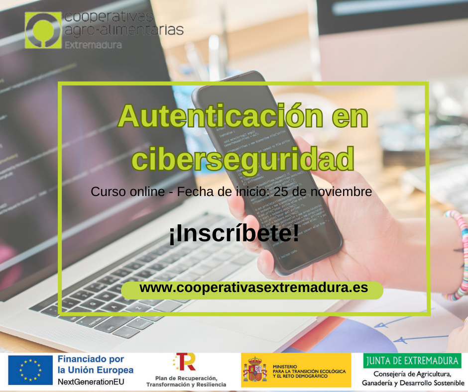 Curso online: autenticación en ciberseguridad en cooperativas agroalimentarias